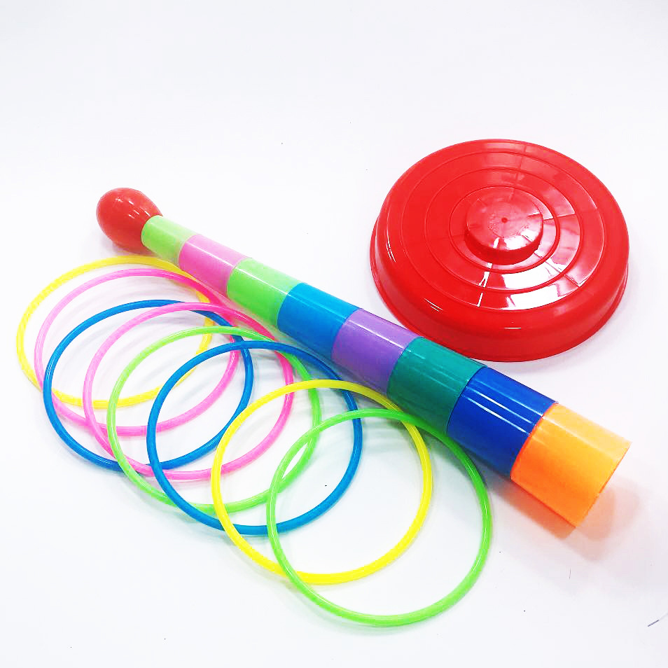 Rainbow Piles of music Circle Toys Large Parenting throw Ferrule children Decompression Toys wholesale Stall Explosive money