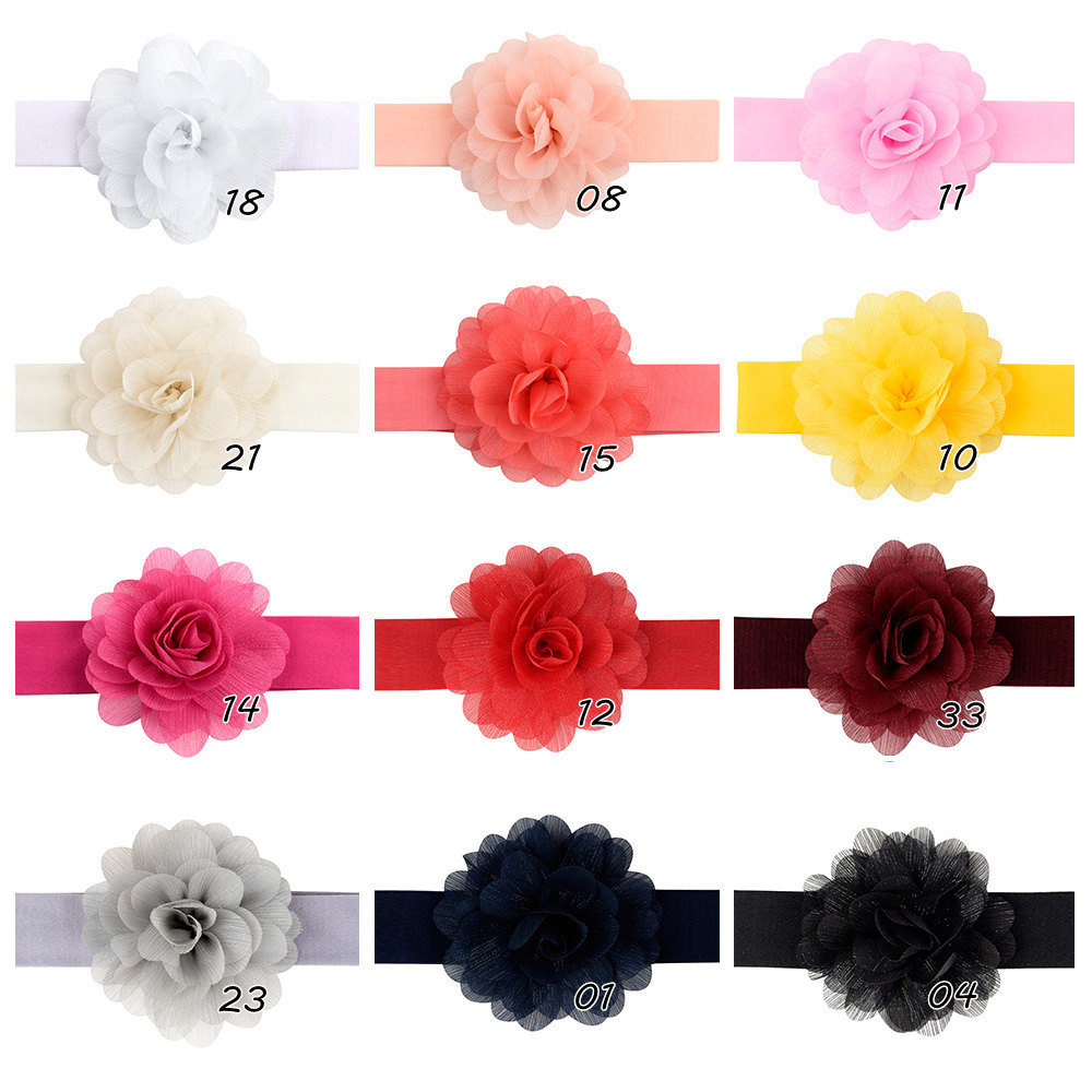 New Fashion Chiffon Flower Lace Headband display picture 13