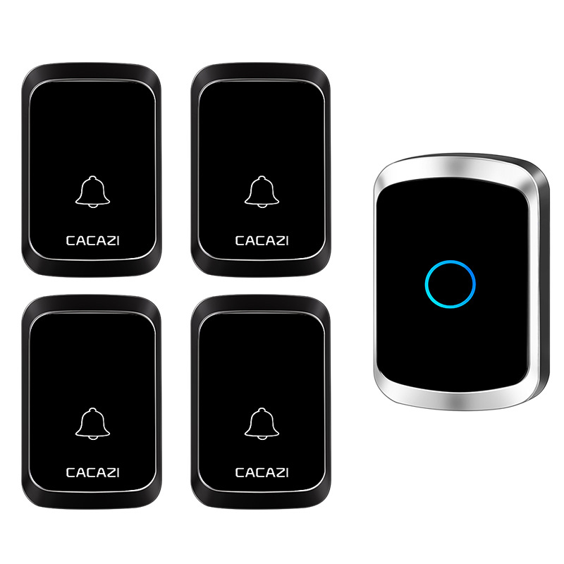 门铃无线家用 远距离门铃老人呼叫器 四拖一电子门铃接收不用电池