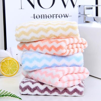 【5条装】超细纤维经编清洁方巾 定制加厚儿童吸水擦嘴巾礼品|ms