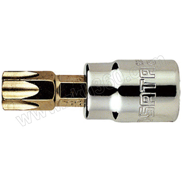 10mm系列50mm长中孔花形旋具套筒SATA/世达SATA-22602T50