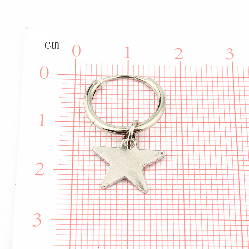 Hot Sale Earrings New Simple Five-pointed Star With Hanging Ear Ring Star Small Earrings Wholesale Nihaojewelry display picture 2