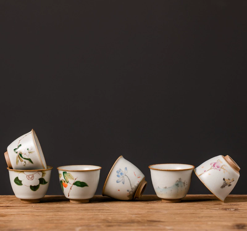 Sansui, antique чайный набор, керамическая чайная чашка