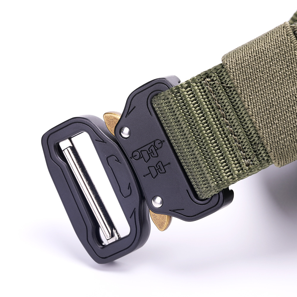Suministro directo de fábrica táctico al aire libre cinturón hombres cobra engrosada nylon cinturón de lona al aire libre cinturón al por mayor