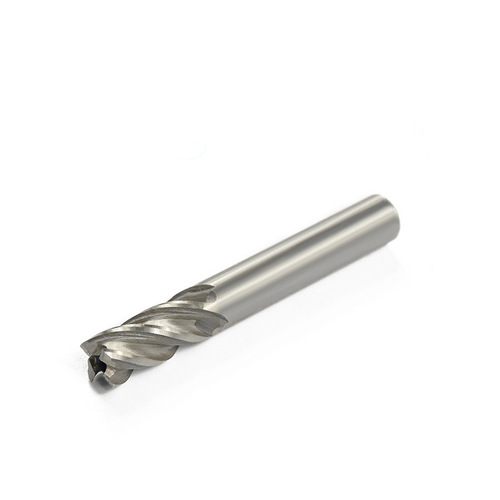 Cross-border supply of high-speed steel milling cutters, straight shank four-edge end mills, 10-pack wholesale, direct supply of CNC tools from manufacturers