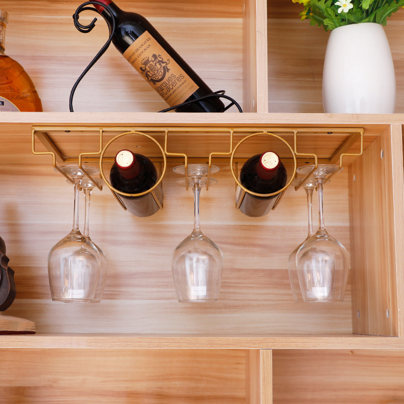 household Wine cup Wine one Bar counter Top Hanger red wine Cup holder a living room Upside down Stemware Rack