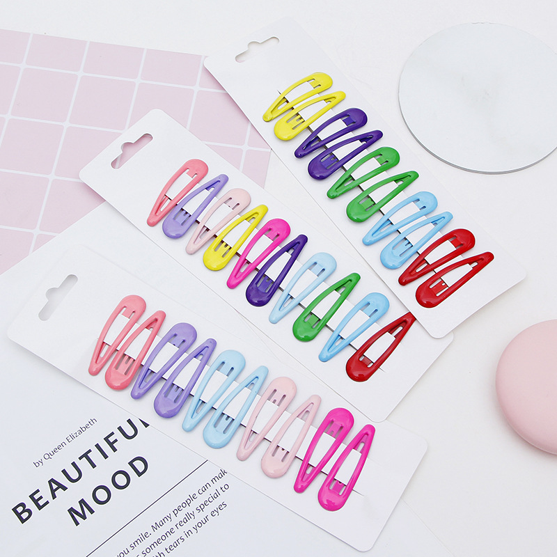 BB children Bangs pinkycolor Card issuance Word folder suit Drop folder ins Hairdressing Flower Top clamp