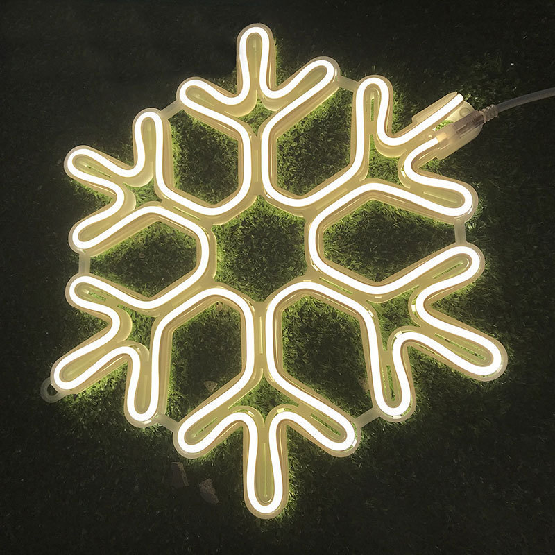 Outdoor waterproof LED flexible light strip landscape snowflake five-pointed star festive atmosphere colored lights hanging tree decorative lights Outdoor waterproof LED flexible light strip landscape snowflake five-pointed star festive atmosphere colored lights hanging tree decorative lights