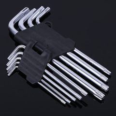 供應廠家米字梅花內六角套裝六花螺絲批組套加長六角扳手批發