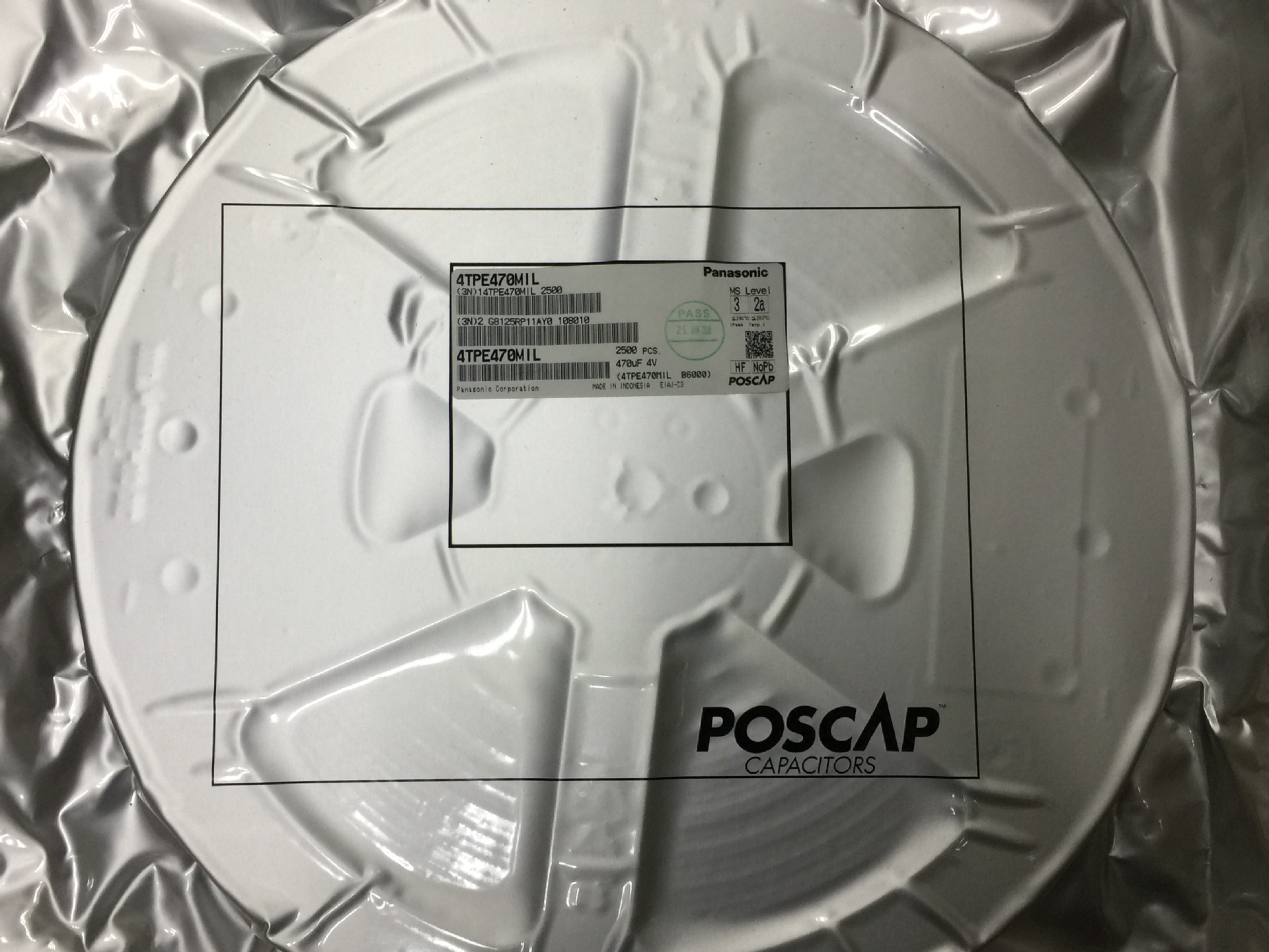 现货供应Panasonic高分子钽电容 4TPE470MIL