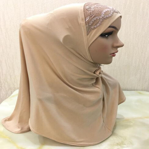 Factory direct selling hat headband lace crystal hemp hijab Arabic headscarf wholesale H020