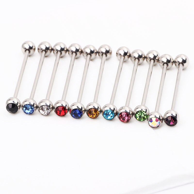 Acrylic Cartilage Ear Bone Nail Drill Ball Industrial Barbell Piercing Jewelry Wholesale detail image 7