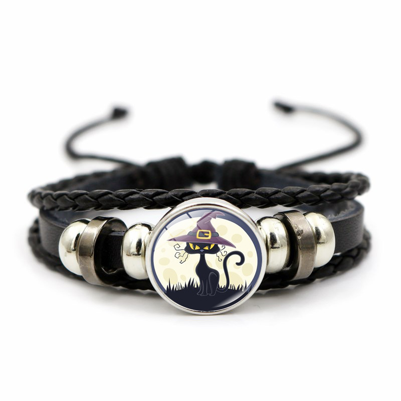 Bracciale halloween da donna con perle alla moda e pietre tempo_voghion.com