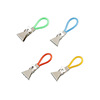 Factory direct selling 8PCS card installation PVC tube cotton rope metal clip color towel clip 5cm bath towel clip wholesale