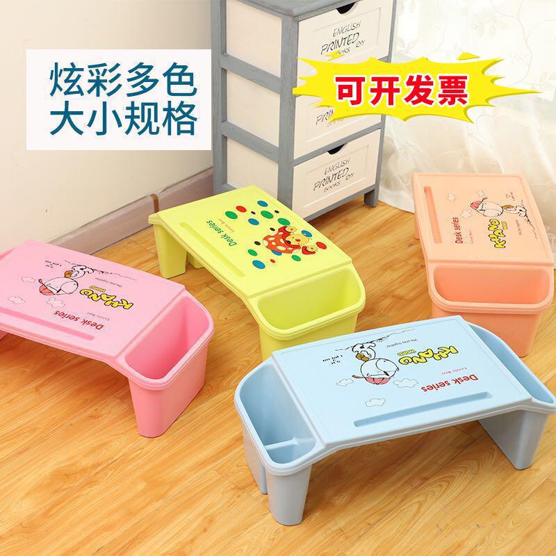 Factory direct plastic thickened computer desk lazy desk plastic children's learning table storage learning table