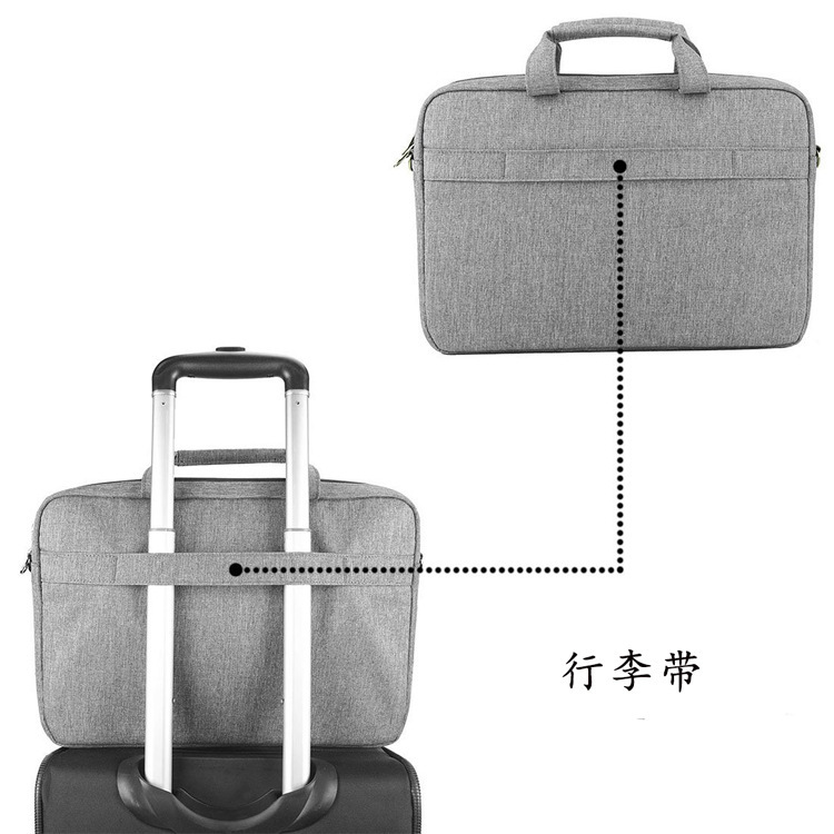 Solid color flannel tablet bag_multi-function portable tablet bag_travel one-shoulder notebook