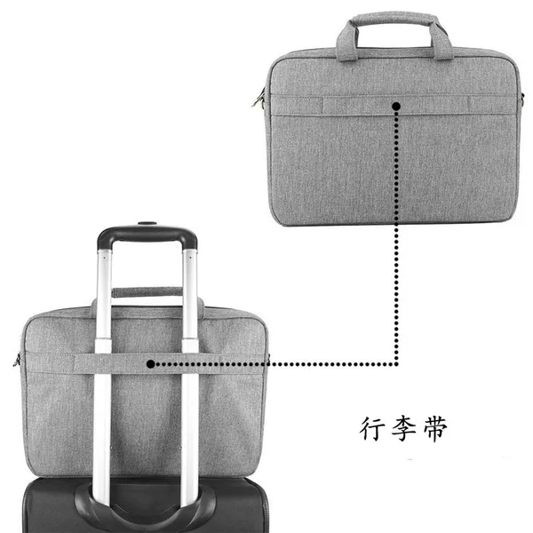 Solid color flannel tablet bag_multi-function portable tablet bag_travel one-shoulder notebook