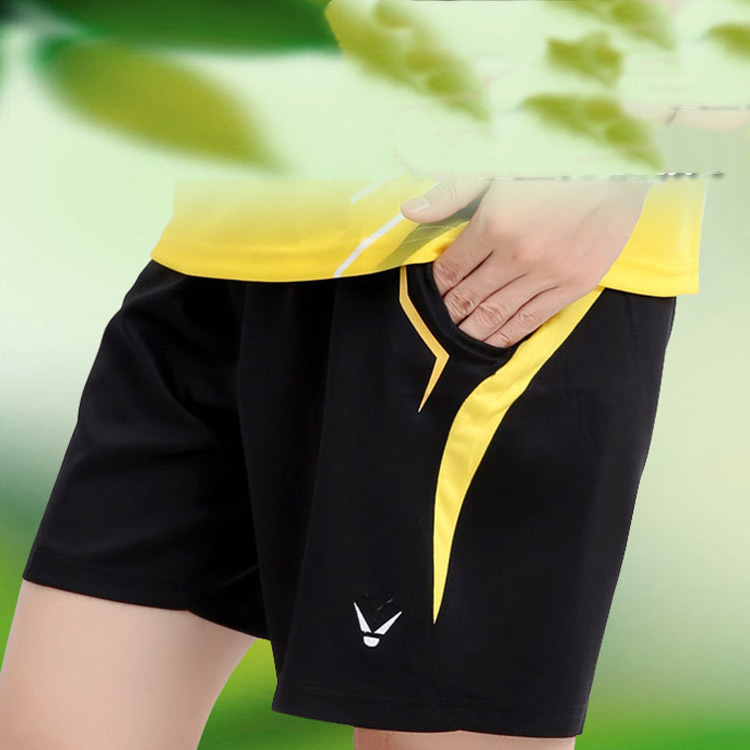 Genuine Badminton Sports Pants Sports Shorts Running Tennis Badminton Pants Men and Women Black Quick Drying