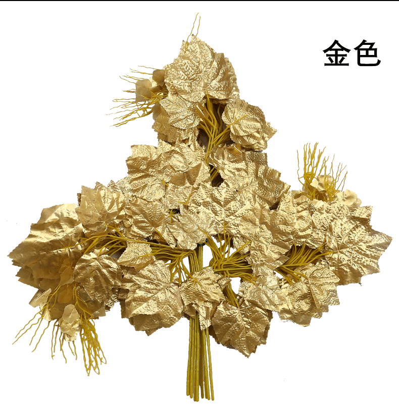 Artificial banyan tree, grape branches, tactile laminated plastic, artificial branches, green plant leaves, maple leaves, ginkgo leaves, mango leaves and branches detail image 10