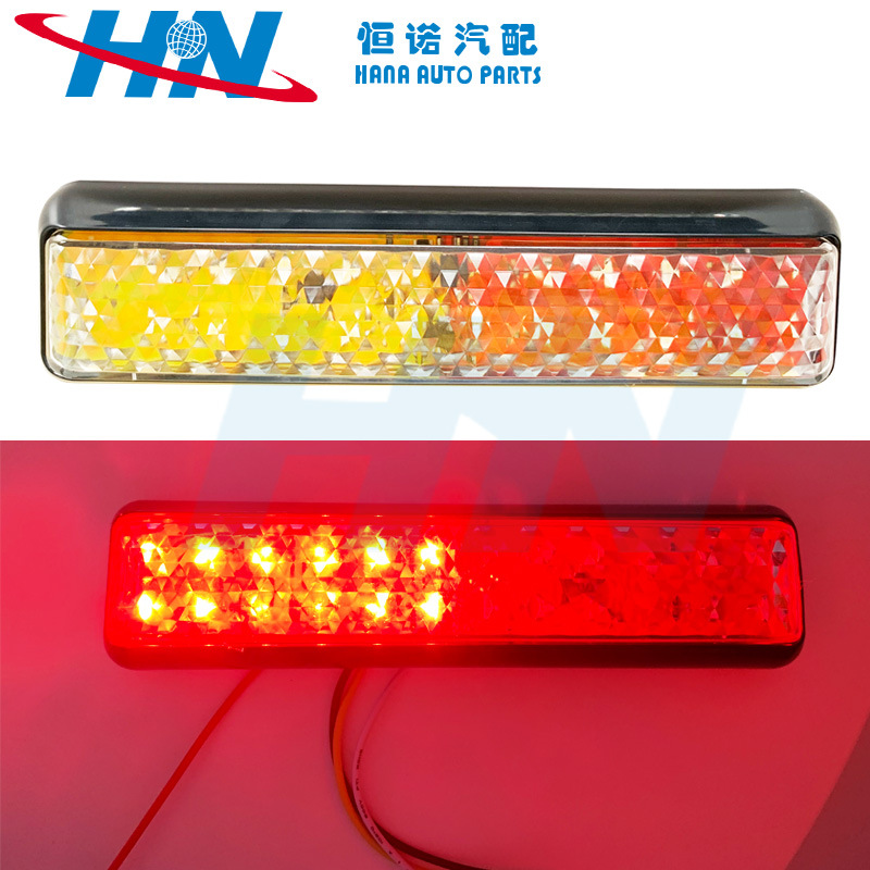 Las ventas de la fábrica amplia presión 10-30V camión remolque LED luz de freno de señal de giro luz lateral LED luz trasera luz de advertencia