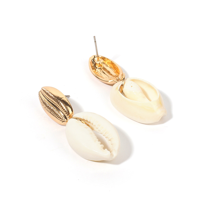 6g Weight Earrings Classification Wedding, Travel Occasion Women'S Gender Gold Color Alloy Conch Shell Bohemian Exquisite Earrings For Women Nihaojewelry 4