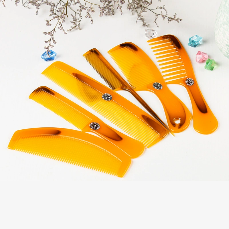 6 Антистатическая Расческа для парикмахерских гладких волос гребень для вьющихся волос складка непрерывный сухожилие с широкими зубьями пластиковая расческа с Острым Хвостом гребень