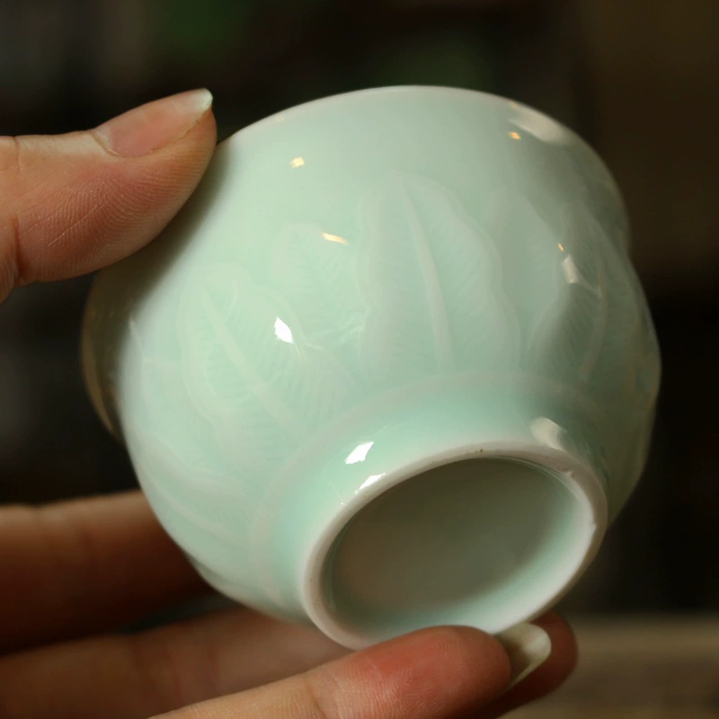 Пластик из керамики чашка для чая кунг-фу из чайного сервиза Celadon керамическая чашка чашка кунг-фу чашка Shadow Cosk - фарфоровая чашка для чая