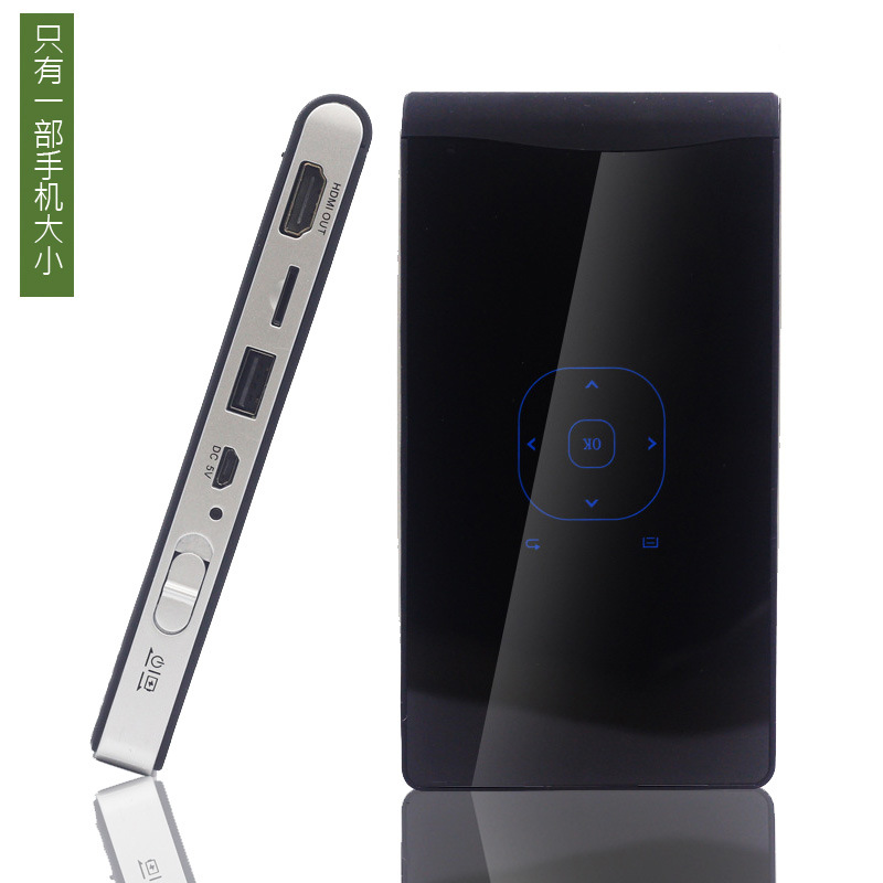 码容M100微型投影便携迷你投影机超薄安卓智能五屏电视|ms