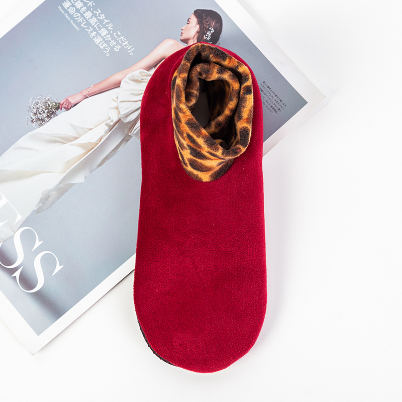 Calcetines de nieve a media pantorrilla forrados de lana engrosados calcetines de piso para casa adultos fondo grueso interior otoño e invierno cálido confinamiento calcetines para hombres