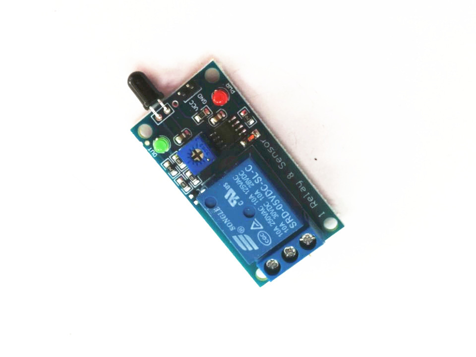 5V 火焰传感器 继电器模块 火警报警 红外接收 有火光感应检测