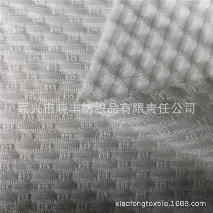 涤氨纶提花网眼布，T恤  运动服装面料
