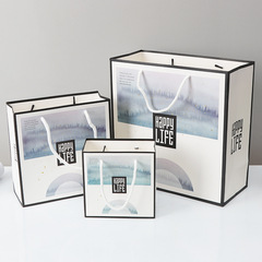 禮品袋創意正方形紙袋禮品袋時尚購物袋批發Q2023商務禮盒手提袋