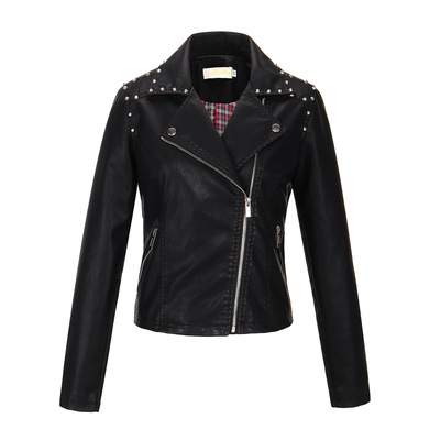 Factory wholesale 2019 new pattern European and American Women Women's leather jackets PU Fur woman leather jacket A generation of fat
