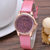 Swiss watch, fashionable starry sky, belt, quartz watches, simple and elegant design, Korean style, wholesale