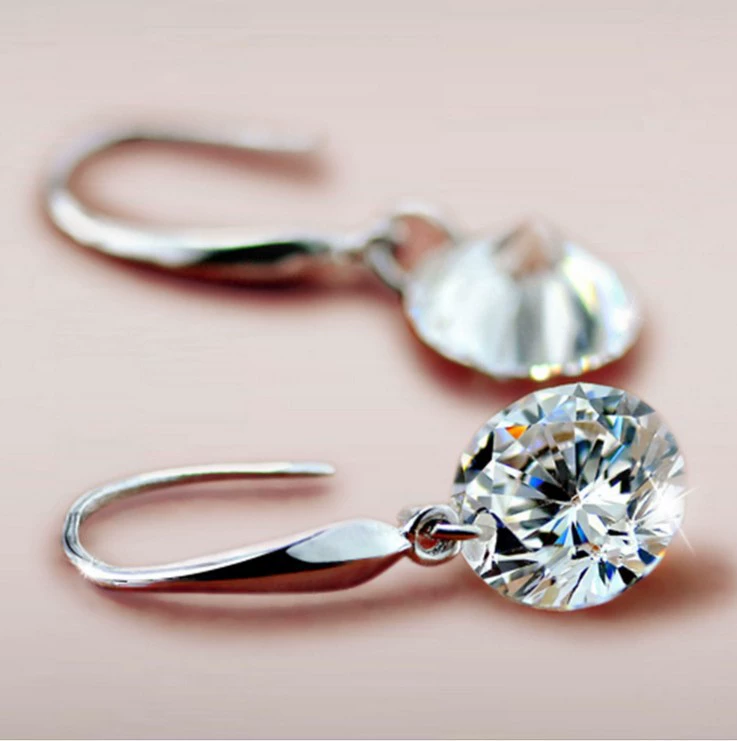 Модный драгоценный камень,钻 diamond, длинные серьги, корейский стиль, яркий запоминающийся стиль, оптом