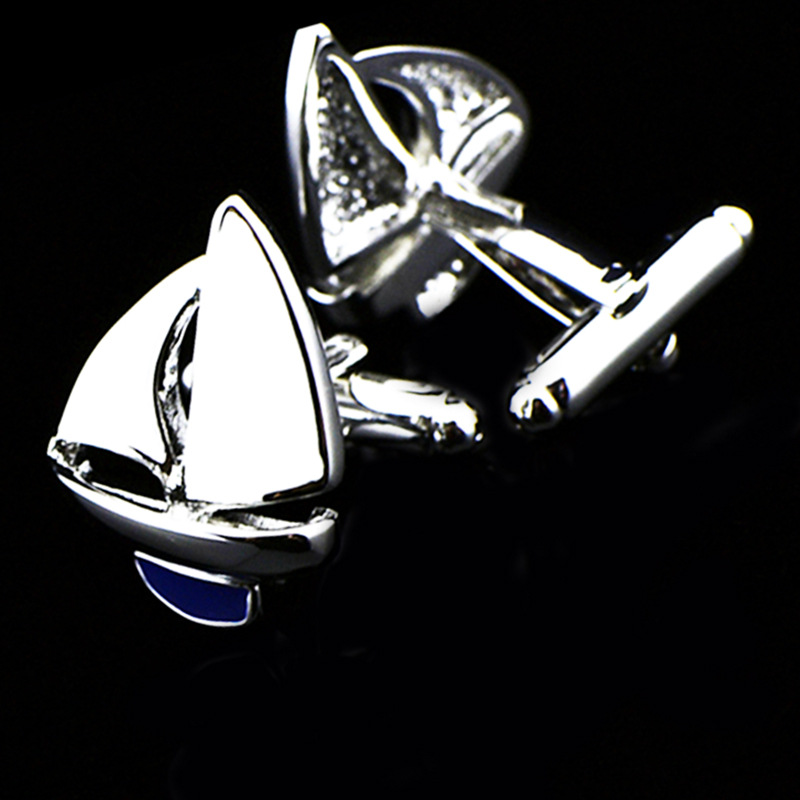 英博体育运动帆船造型袖扣袖钉男法式扣比赛376cufflinks/991722