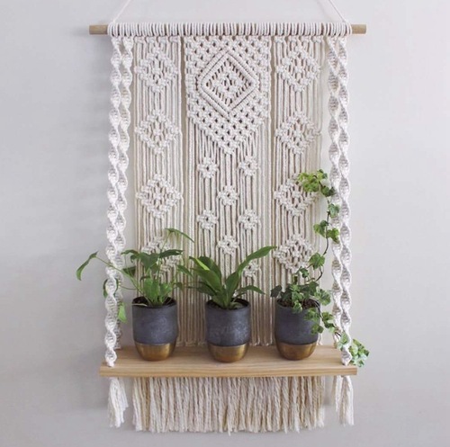 ins Nordic style hand-woven tapestry shelf bedroom living room home hotel B&B decoration