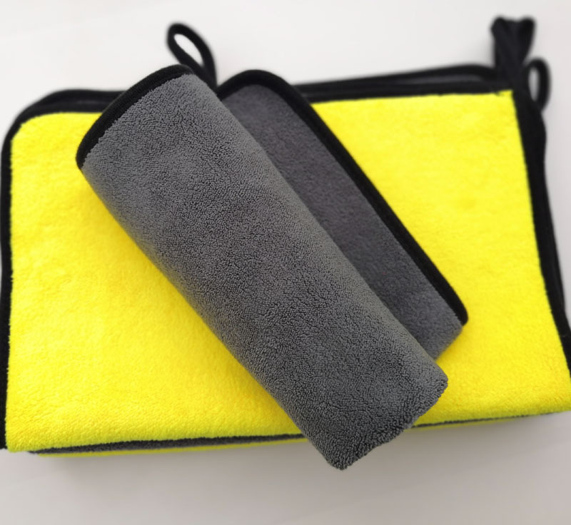 擦車巾高密珊瑚絨加厚雙層超強吸水不掉毛擦車巾批發