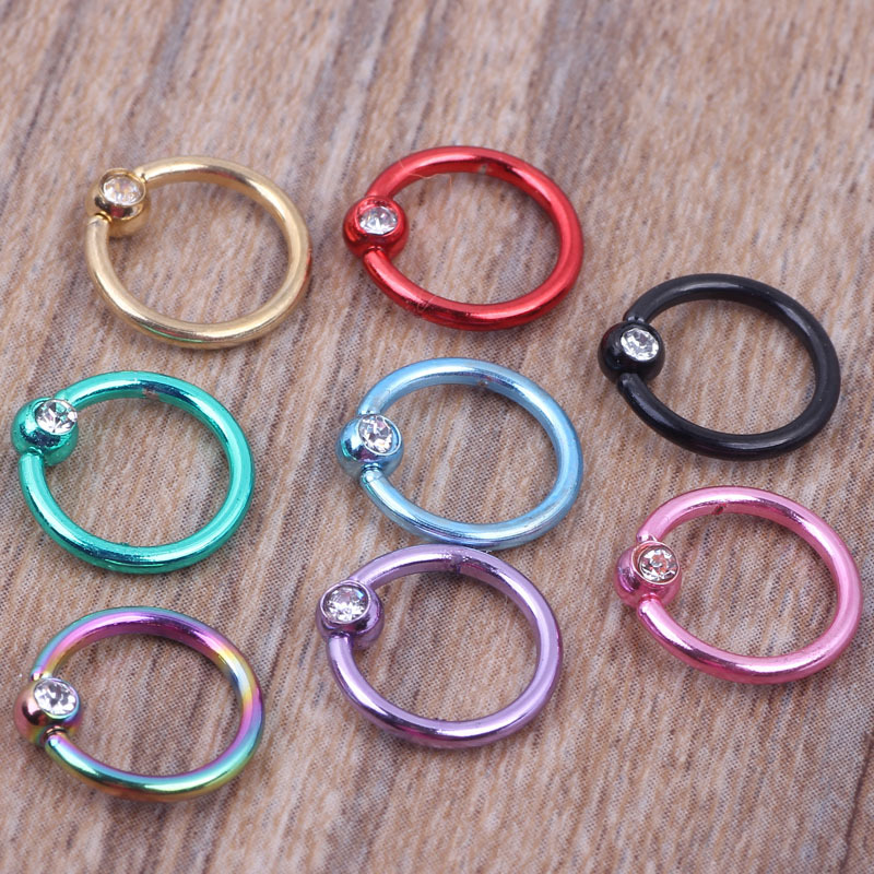 Labret piercing jewelry detail image