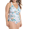 Cross border Europe and America Large Conjoined Add fertilizer enlarge Swimsuit sexy bikini printing Swimwear