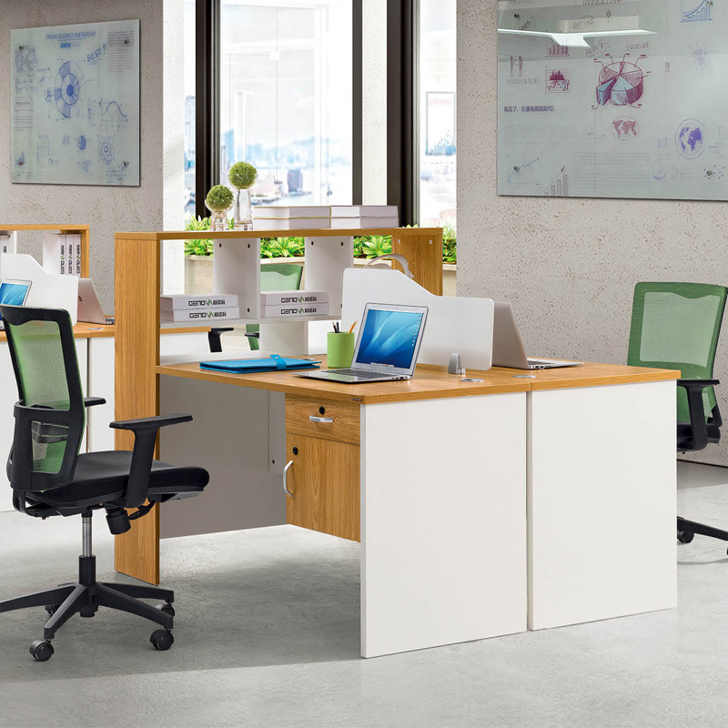 简约现代办公桌职员四人位公司组装办公家具工作位屏风组合员工桌