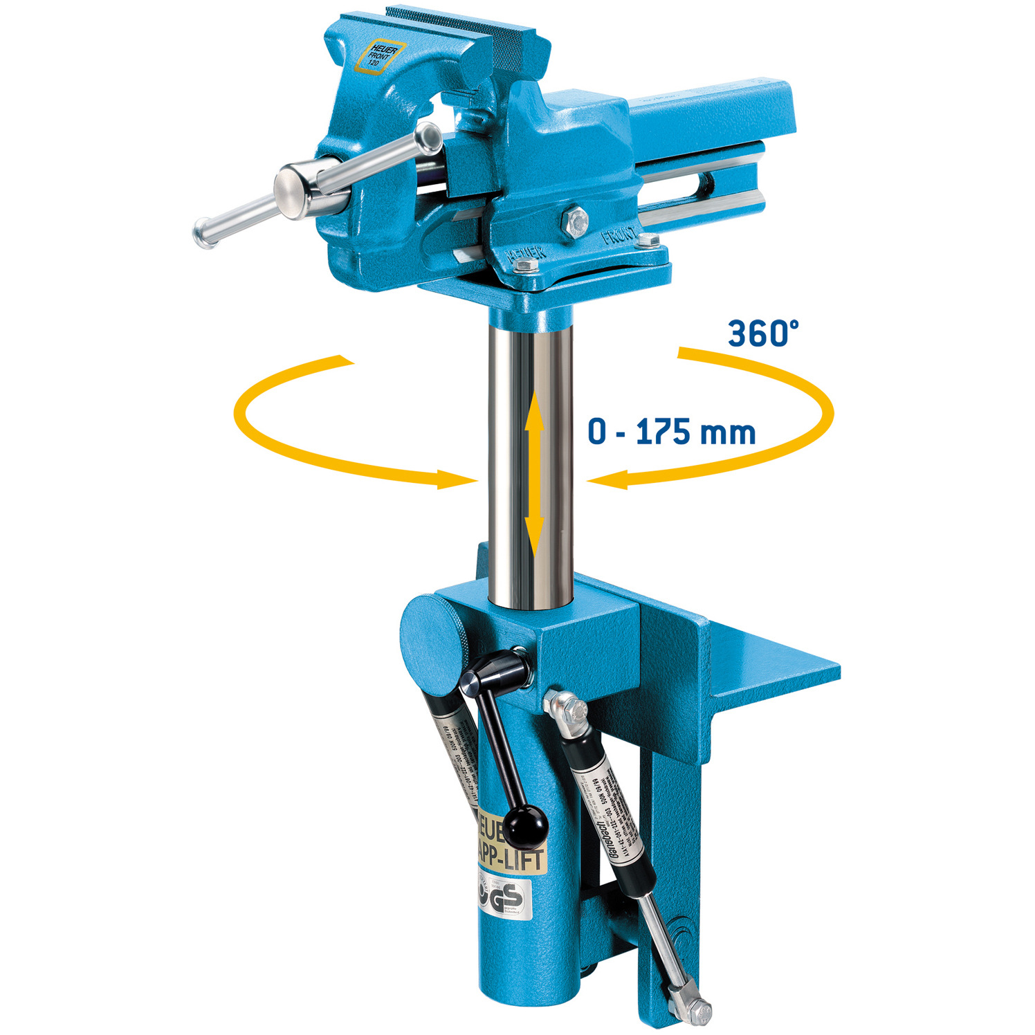 培训中心专用 德国进口HEUER翻转式台虎钳 德国HEUER台虎钳全锻钢