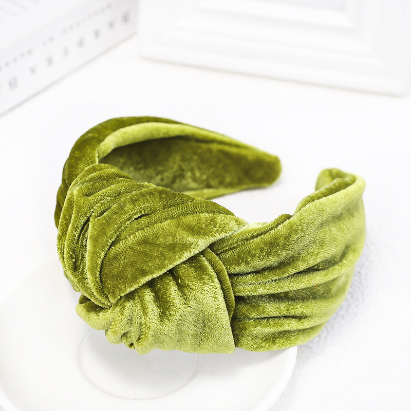 1 Piece Quantity Fashion Solid Color Flannel Hair Band 1 Piece