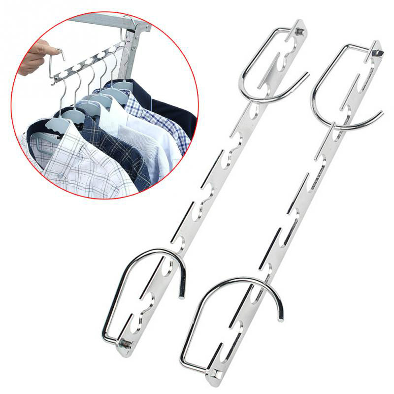 Metal Magic Hanger Multifunctional Folding Clothes Hanger Storage...