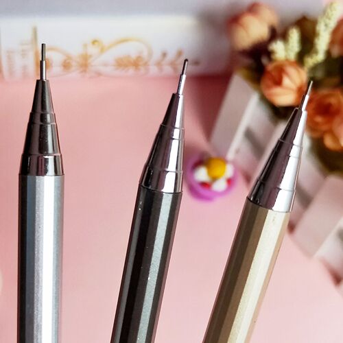 New metal automatic pencil creative primary school students can replace the core mechanical pencil to write continuously without sharpening prizes wholesale