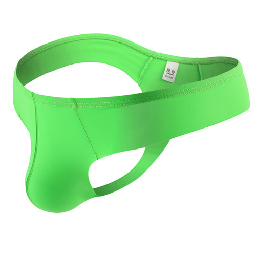 Men's Invisible Ice Silk Sheer Breathable Ultra-Thin One-Piece Soft U-Shape Sexy Briefs T-Shaped Trendy C06