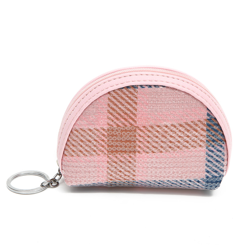 Hot-saling Fashion Ladies Clutch Sequins Plaid Shell Mini Backpack Coin Purse Wholesale display picture 8
