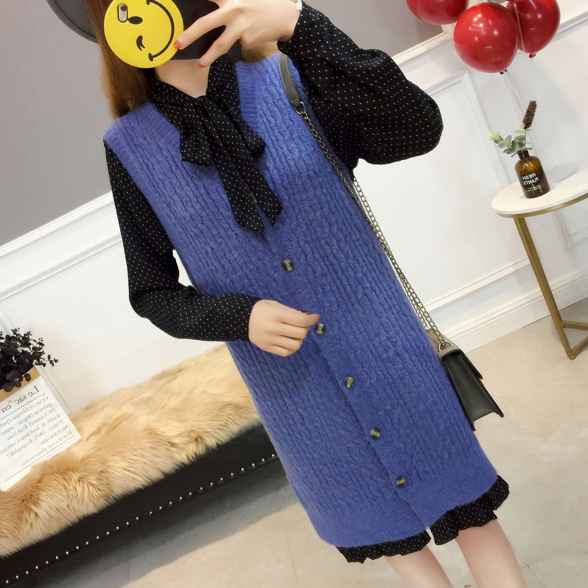 Gilet femme en Mélange de coton - Ref 3316788 Image 4