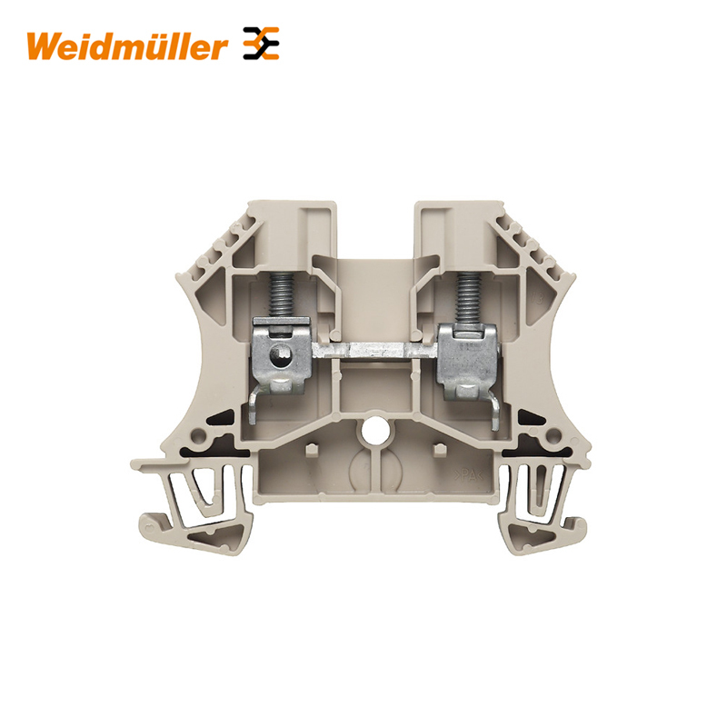魏德米勒 直通型接线端子,螺钉联接,6mm²,800V,41A,深褐