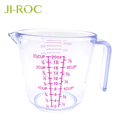 Manufactor supply baking appliance Plastic Graduate Handle baking Plastic cup Graduation Plastic Measuring cups wholesale